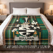 Sullivan Irish Woven Blanket | O'Sullivan Kings of Munster Tartan Throw