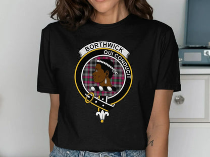 Borthwick Qui Conducit Graphic Black Shirt product