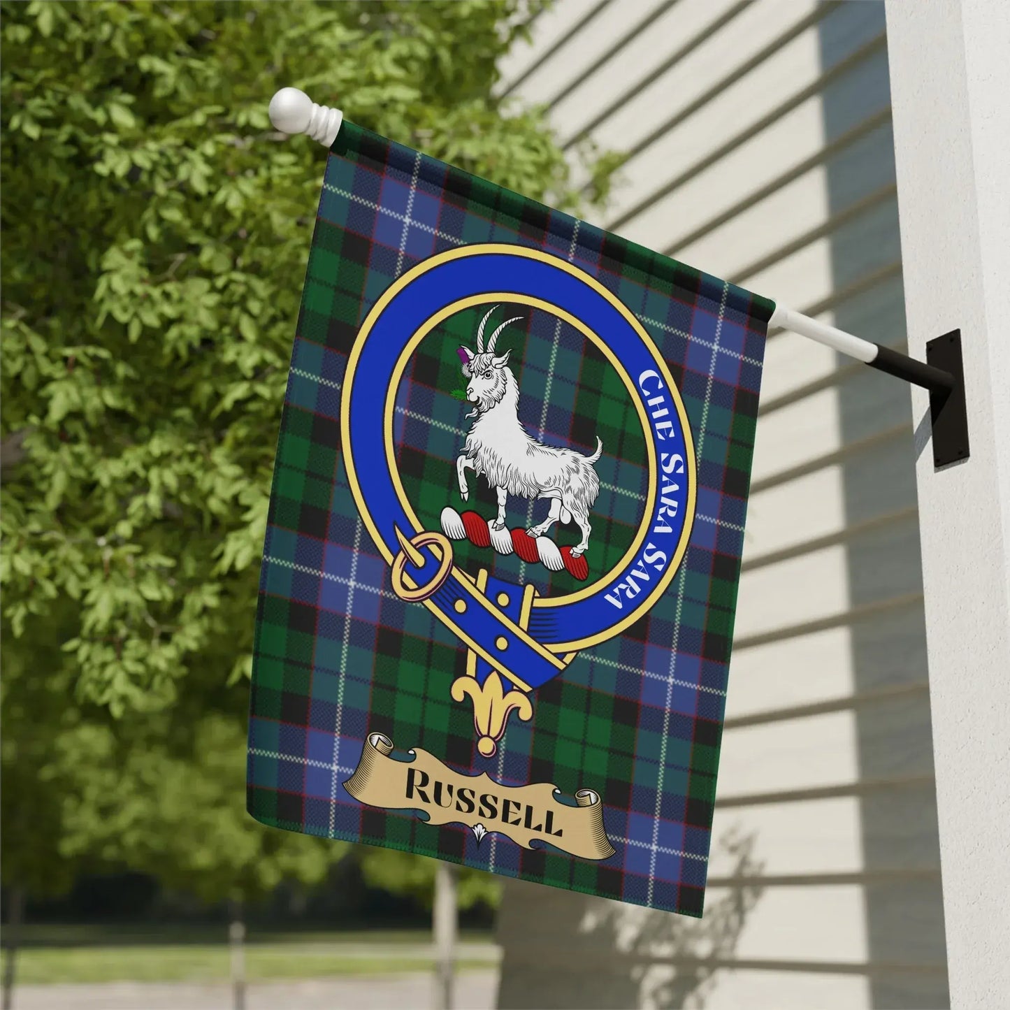 Russell Clan Tartan Garden Flag product type
