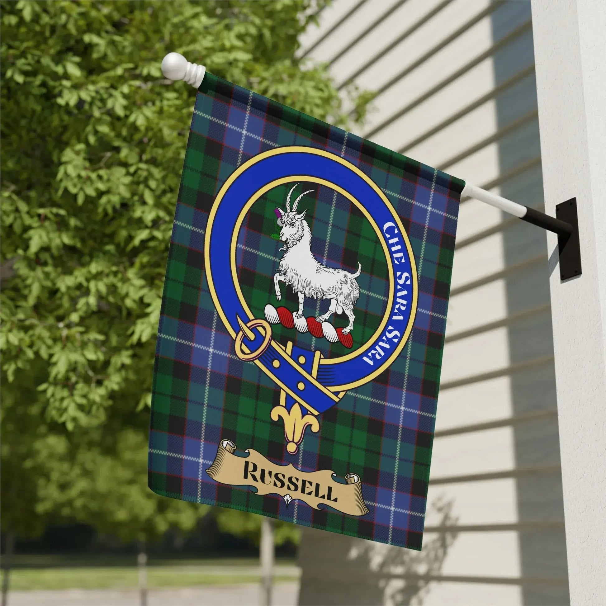Russell Clan Tartan Garden Flag product type