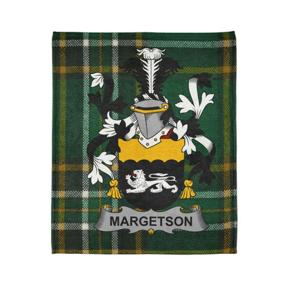 Margetson Family Crest Design Displayed on Blanket product