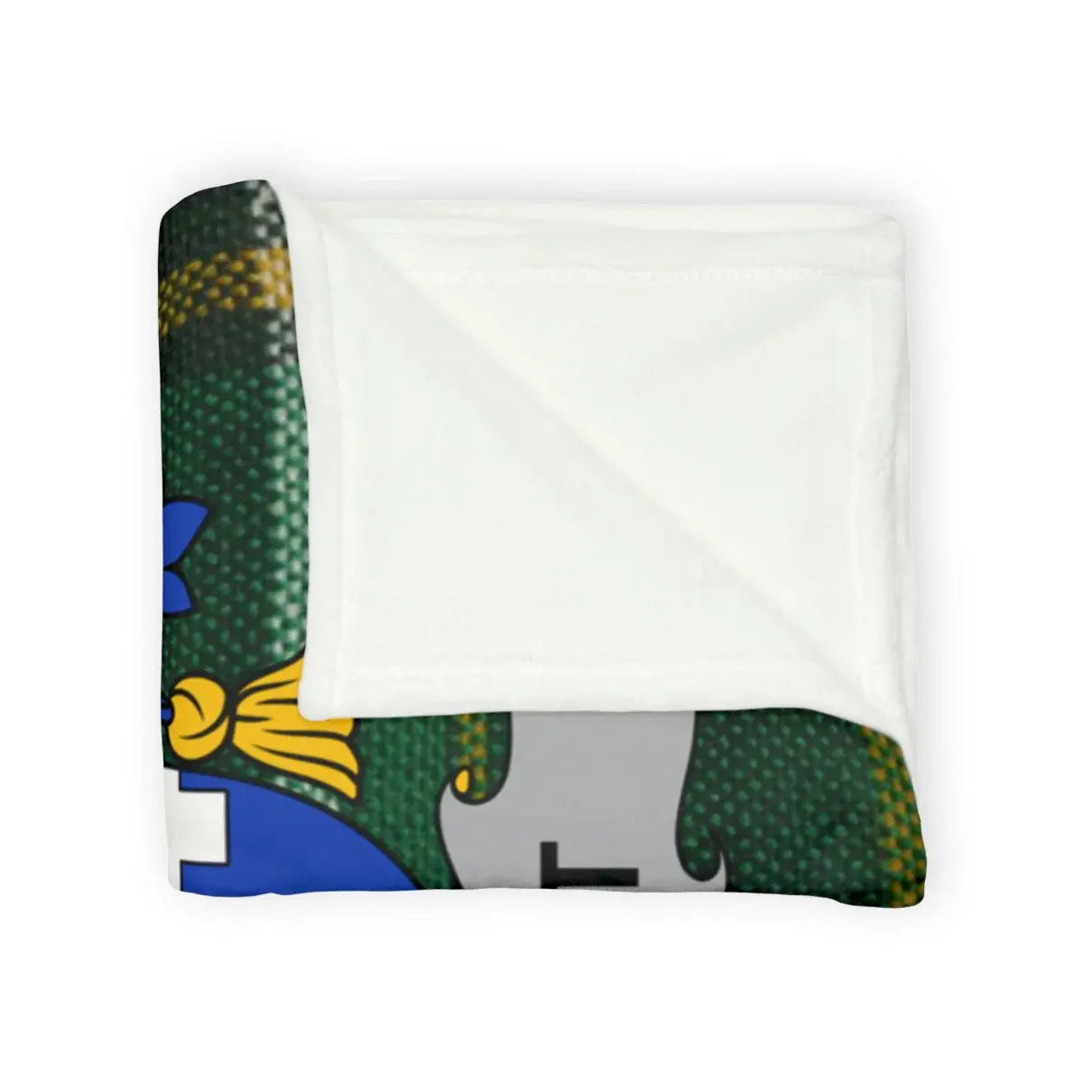 Cozy Notre Dame Crest and Sabers Fleece Blanket product