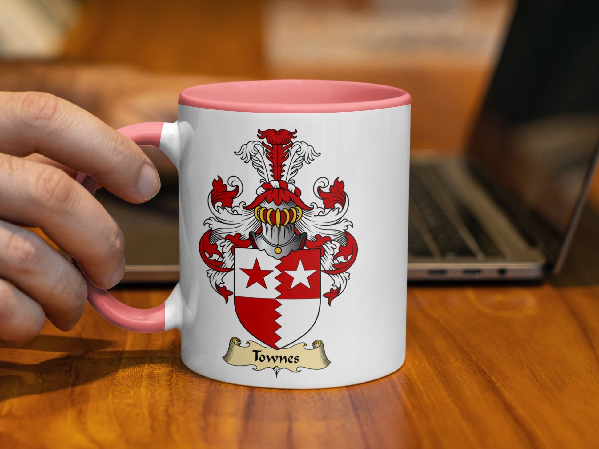 Clan Townes Scottish Coat of Arms Mug - Living Stone Gifts