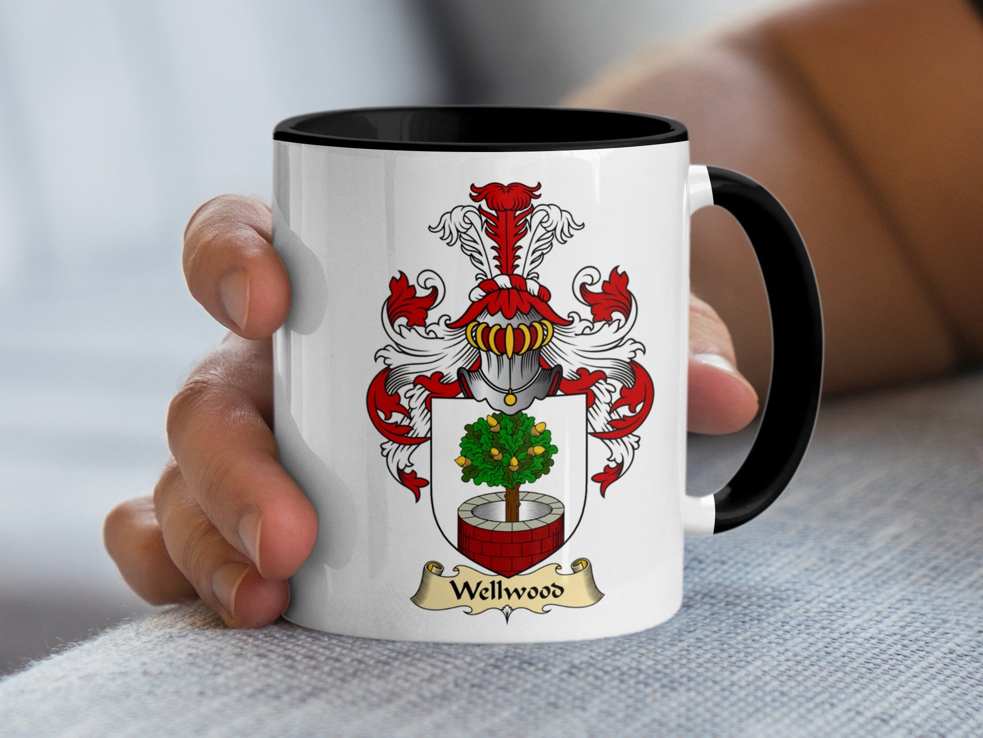 Clan Wellwood Scottish Coat of Arms Mug - Living Stone Gifts