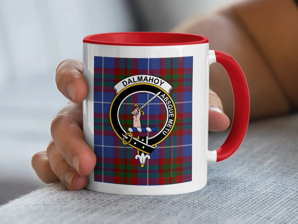 Dalmahoy Tartan Crest Ceramic Drinking Mug