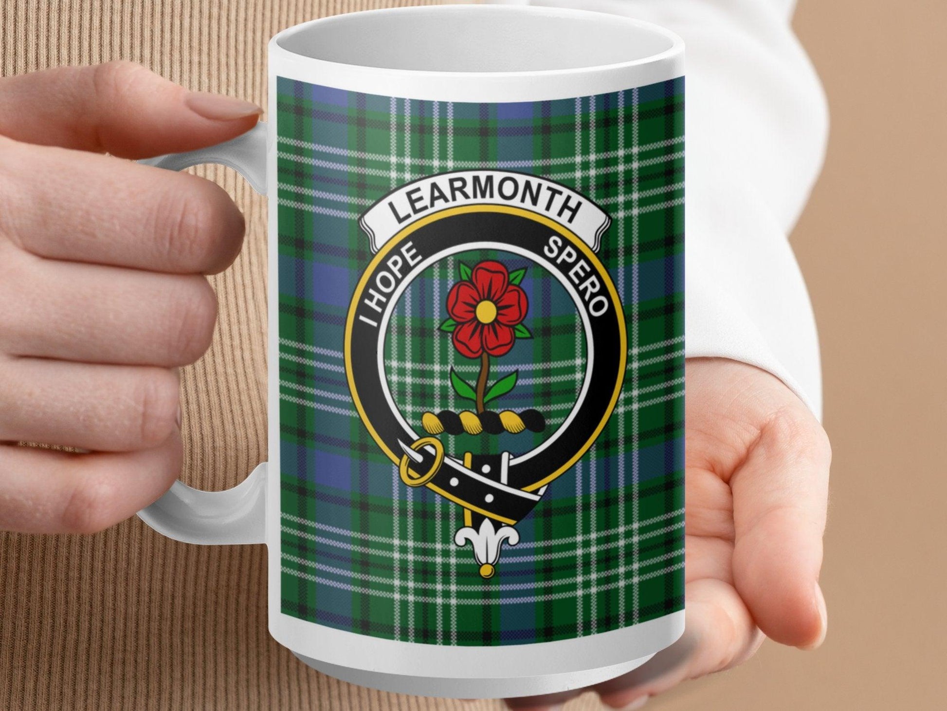 Traditional Learnmonth Tartan Design Scottish Plaid Mug - Living Stone Gifts