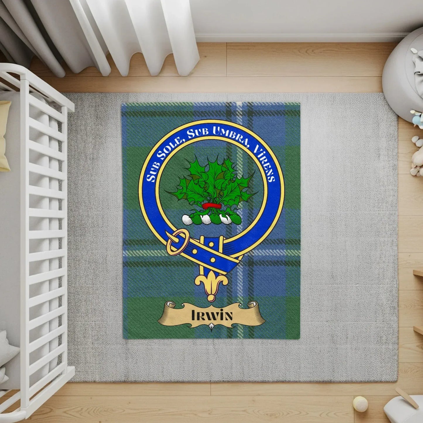 Sub Sole Sub Umbra Virens Irwin Family Crest product type