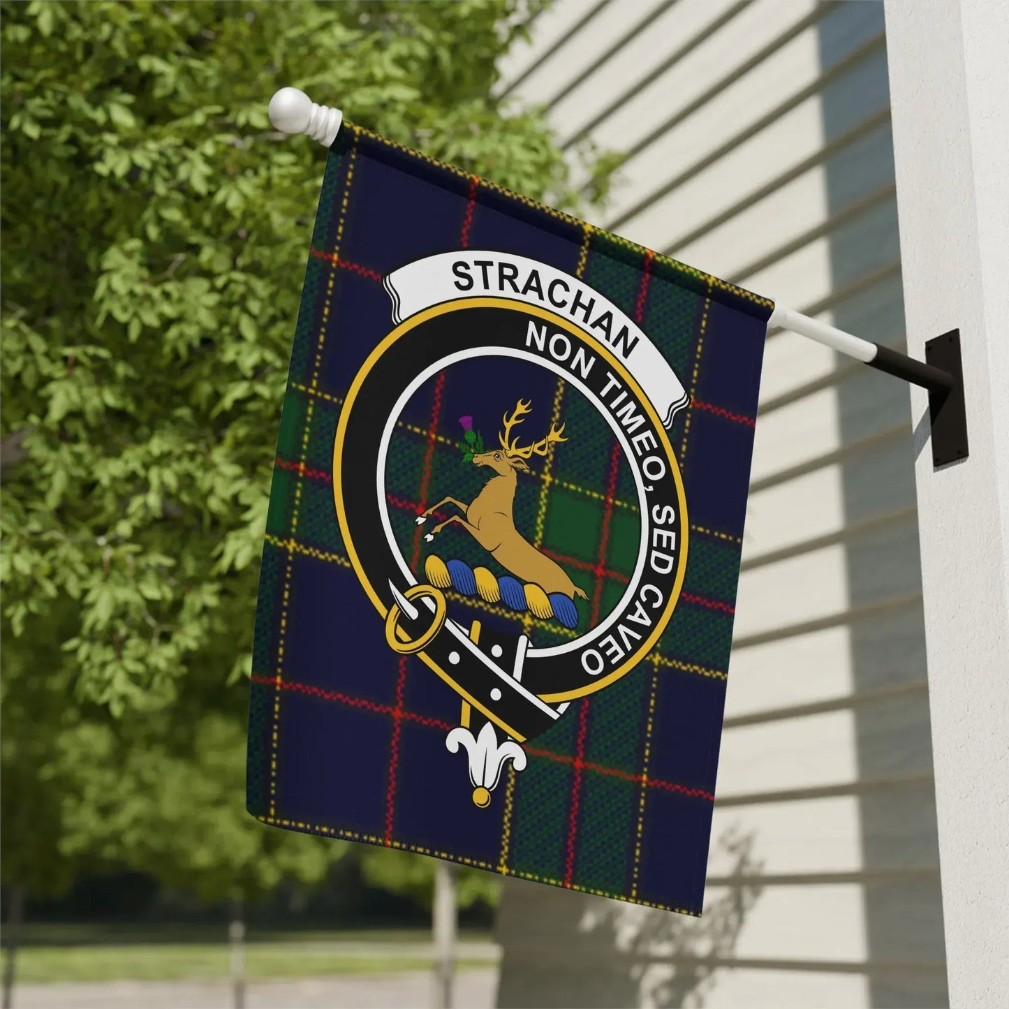 Strachan Non Timeo Sed Caveo Plaid Banner product