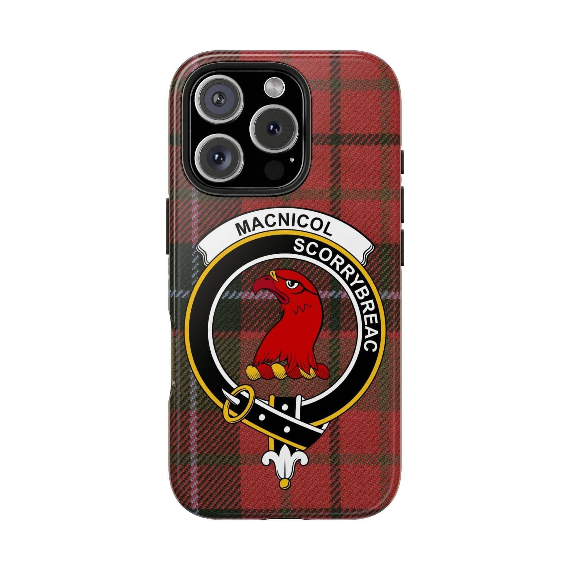 MacNicol Clan Scottish Tartan Cell Phone Case - Celtic Ancestry Gifts