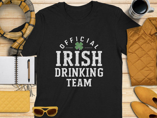 Official Irish Drinking Team Graphic Logo T-shirt - Celtic Ancestry Gifts