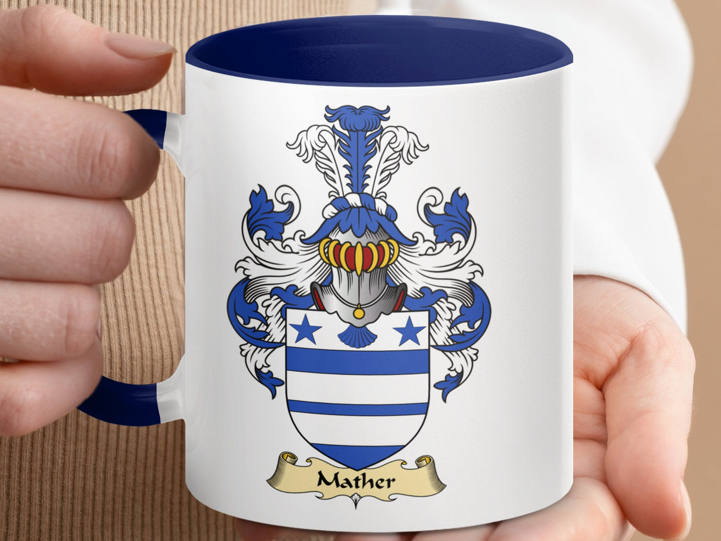 Mather Scottish Clan Surname Coat of Arms Mug - Living Stone Gifts