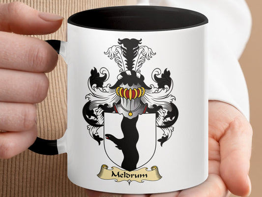 Meldrum Scottish Coat of Arms Heritage Coffee Mug - Living Stone Gifts