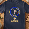 Semple Scottish clan crest T-shirt in Navy