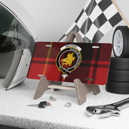Maciver Nunquam Obliviscar Tartan License Plate product