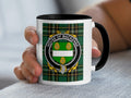 Mackenna Irish National Tartan mug with family crest emblem