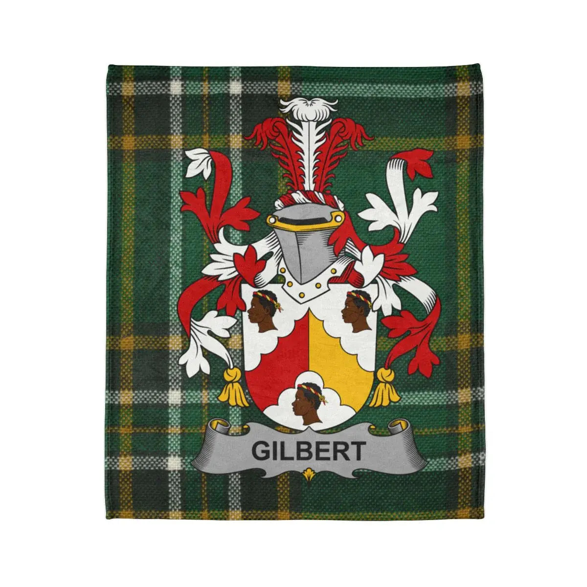 Gilbert Family Crest Tartan Blanket product