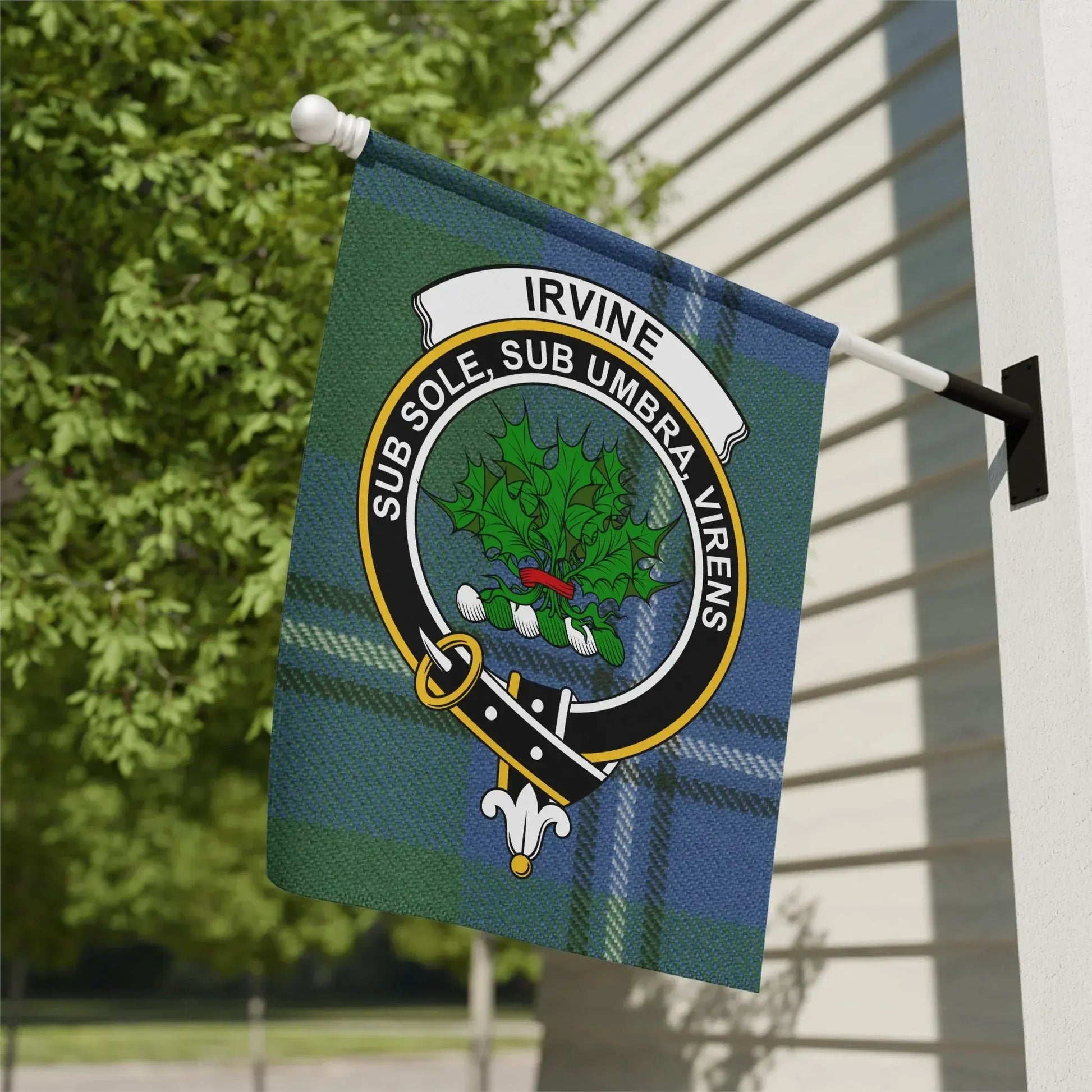 Irvine Clan Crest and Motto Outdoor Flag product