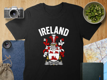 Ireland Slattery Family Crest Graphic Tee