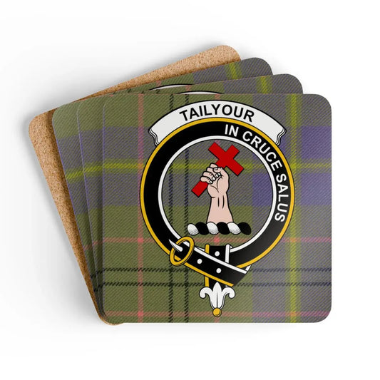 Tailyour in Cruce Salus Tartan Coaster Set product type