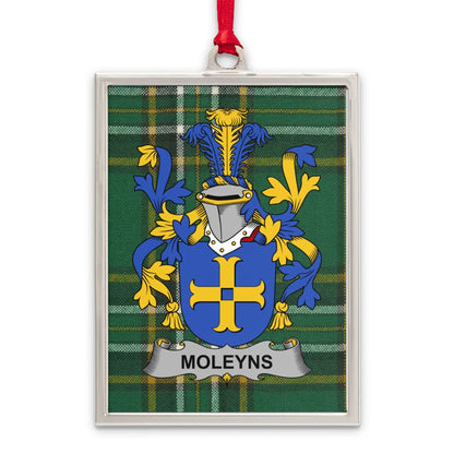 Moleyns Family Crest Plaid Pattern Hanging Ornament product
