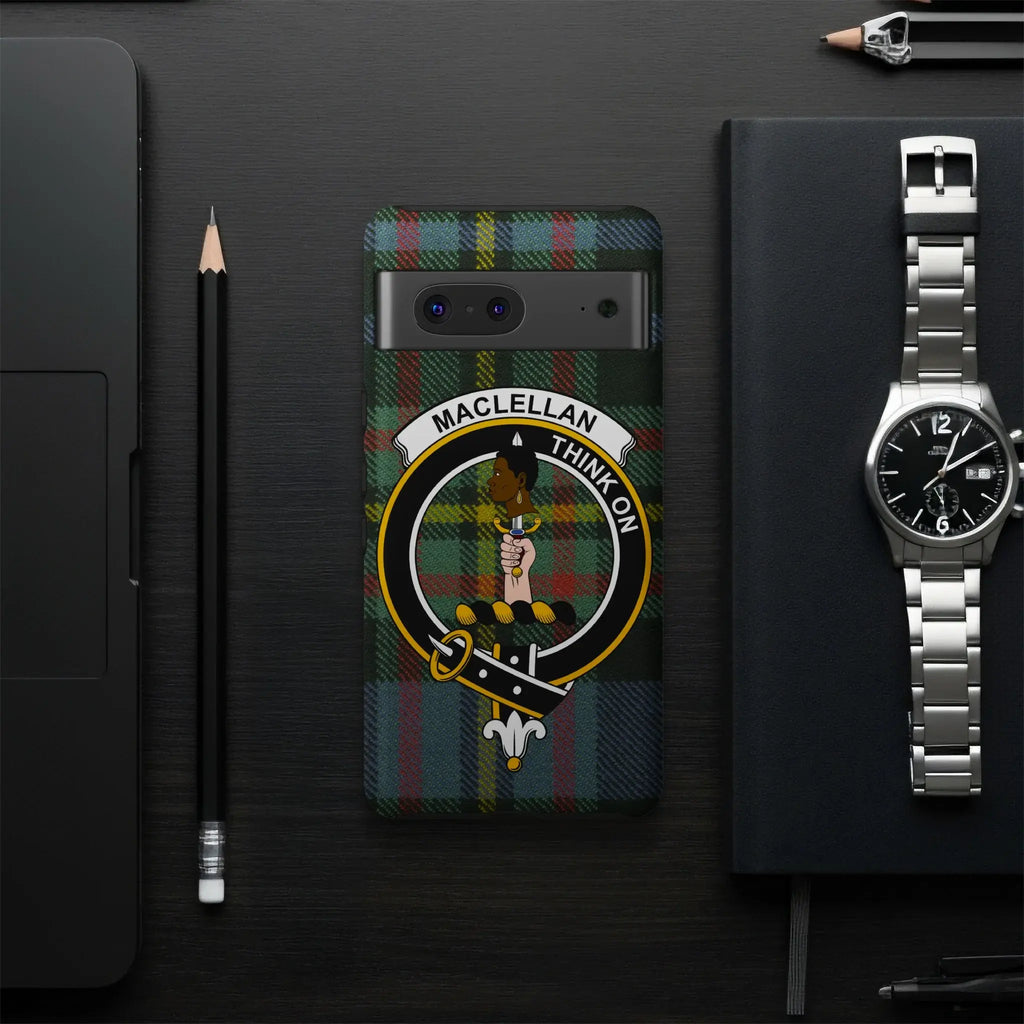 Maclellan Think On Clan Crest Tartan Phone Case
