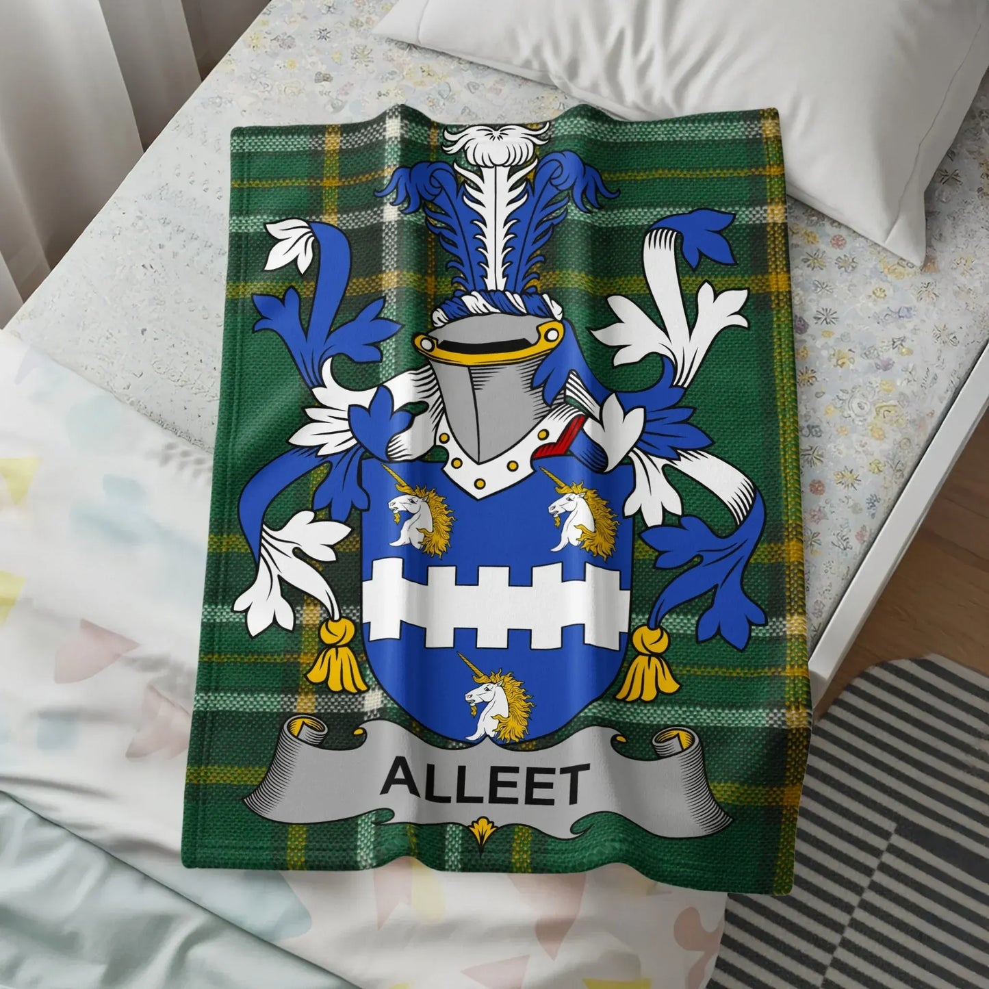 Family Crest Personalized Custom Blanket product