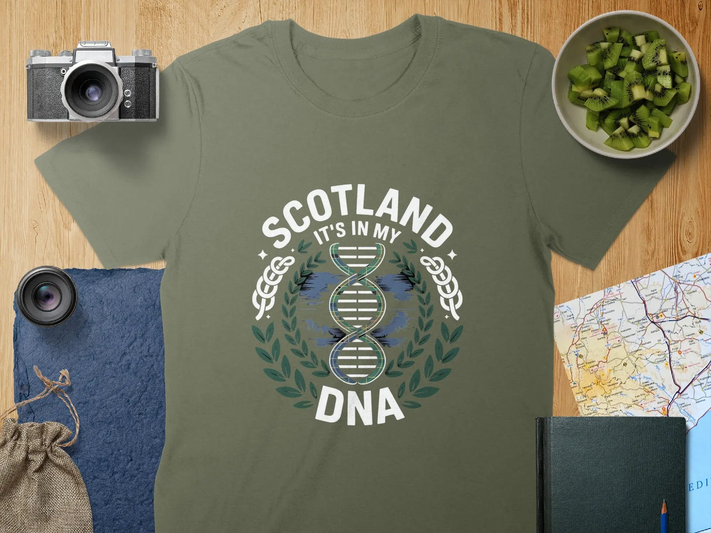 Scotland DNA It's in My Genes Graphic T-shirt product type