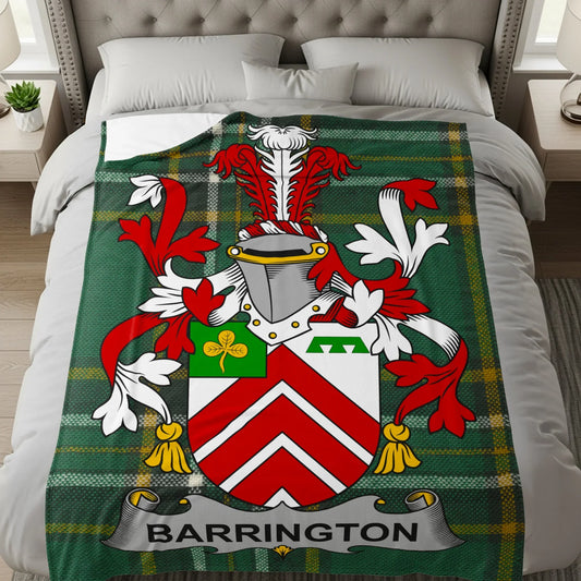 Barrington Family Crest Blanket Decorative Product