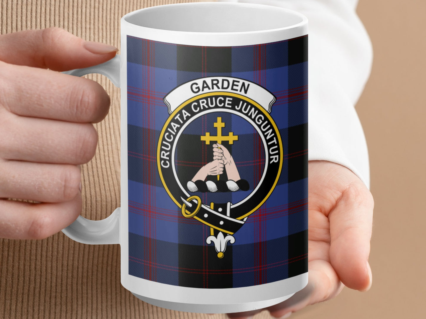 Clan Garden Scottish Tartan Crest Mug - Living Stone Gifts