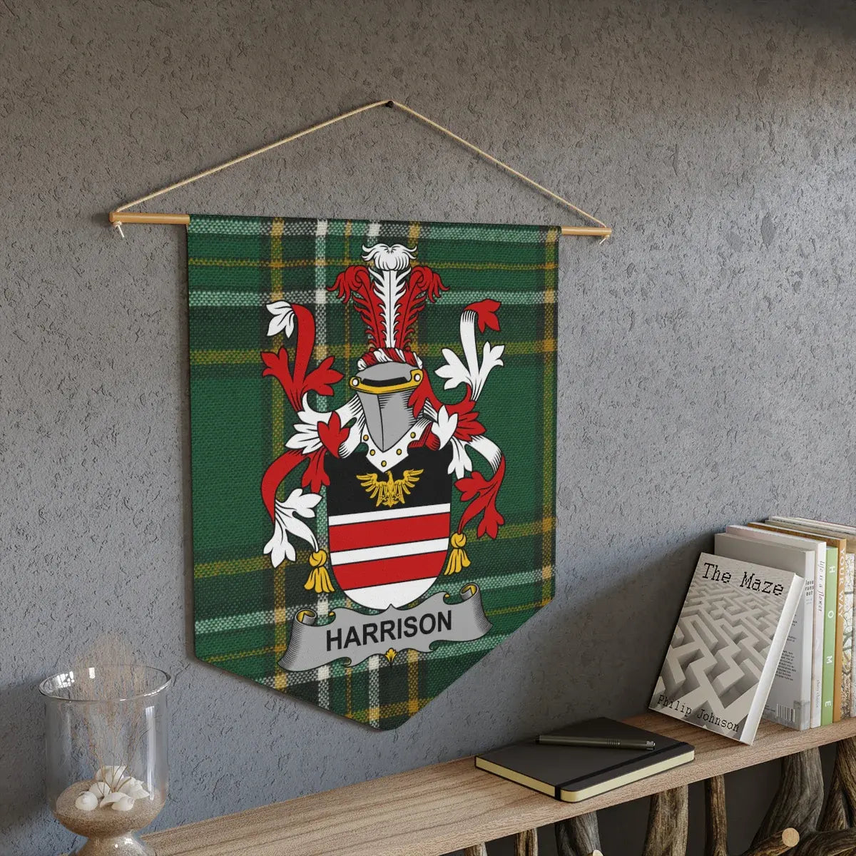 Family Crest Plaid Design Harrison Wall Hanging product
