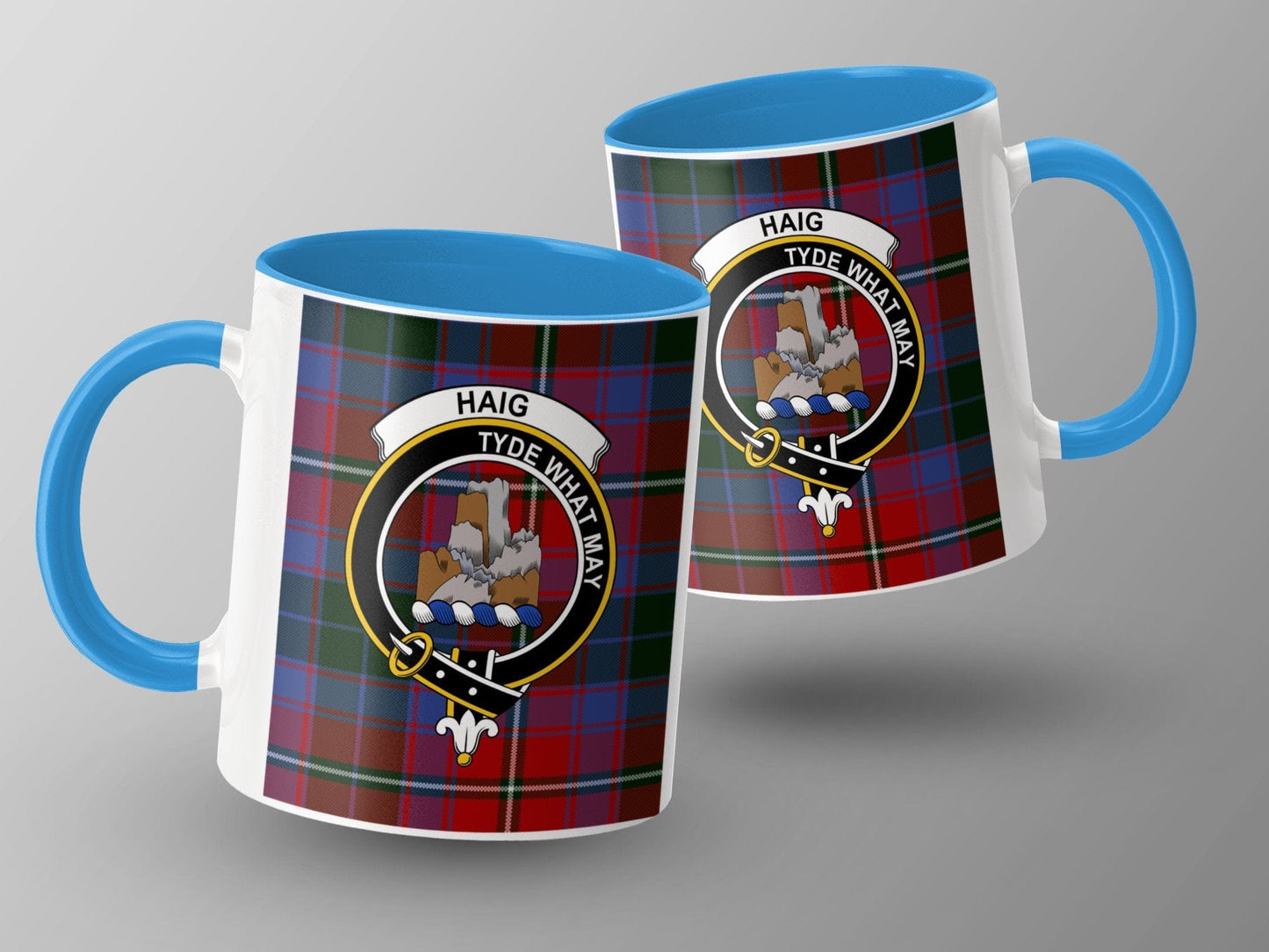 Clan Haig Scottish Tartan Crest Design Mug