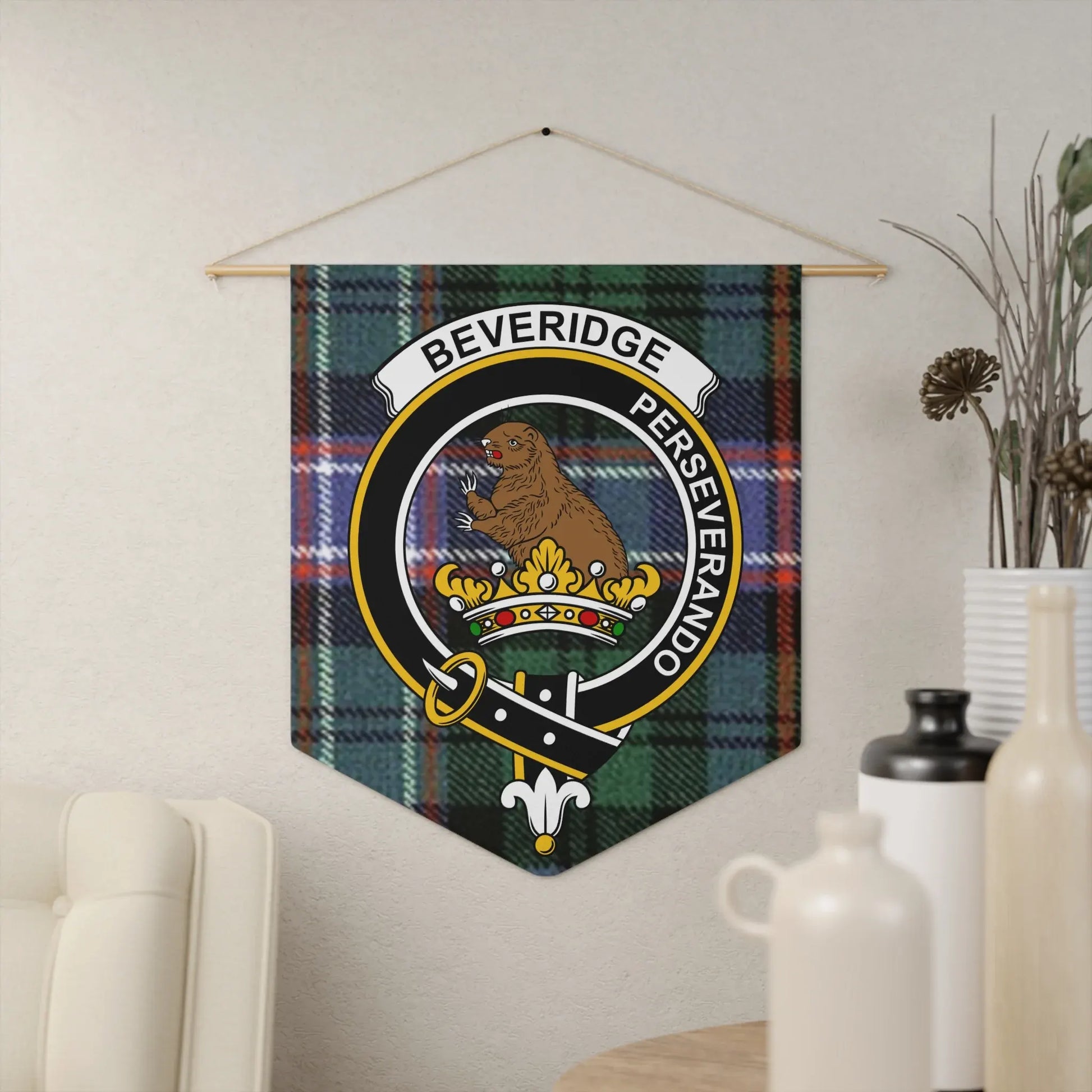 Beveridge Perseverando Plaid Decorative Wall Hanging product