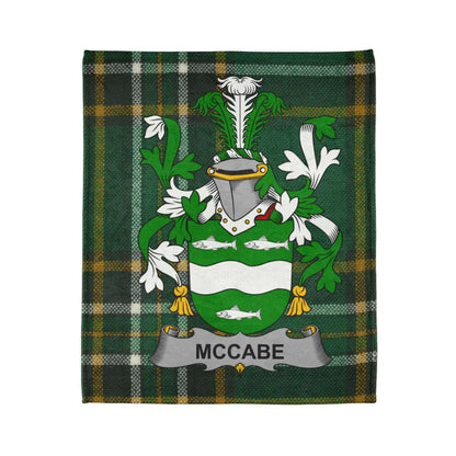 McCabe Family Crest and Tartan Blanket product