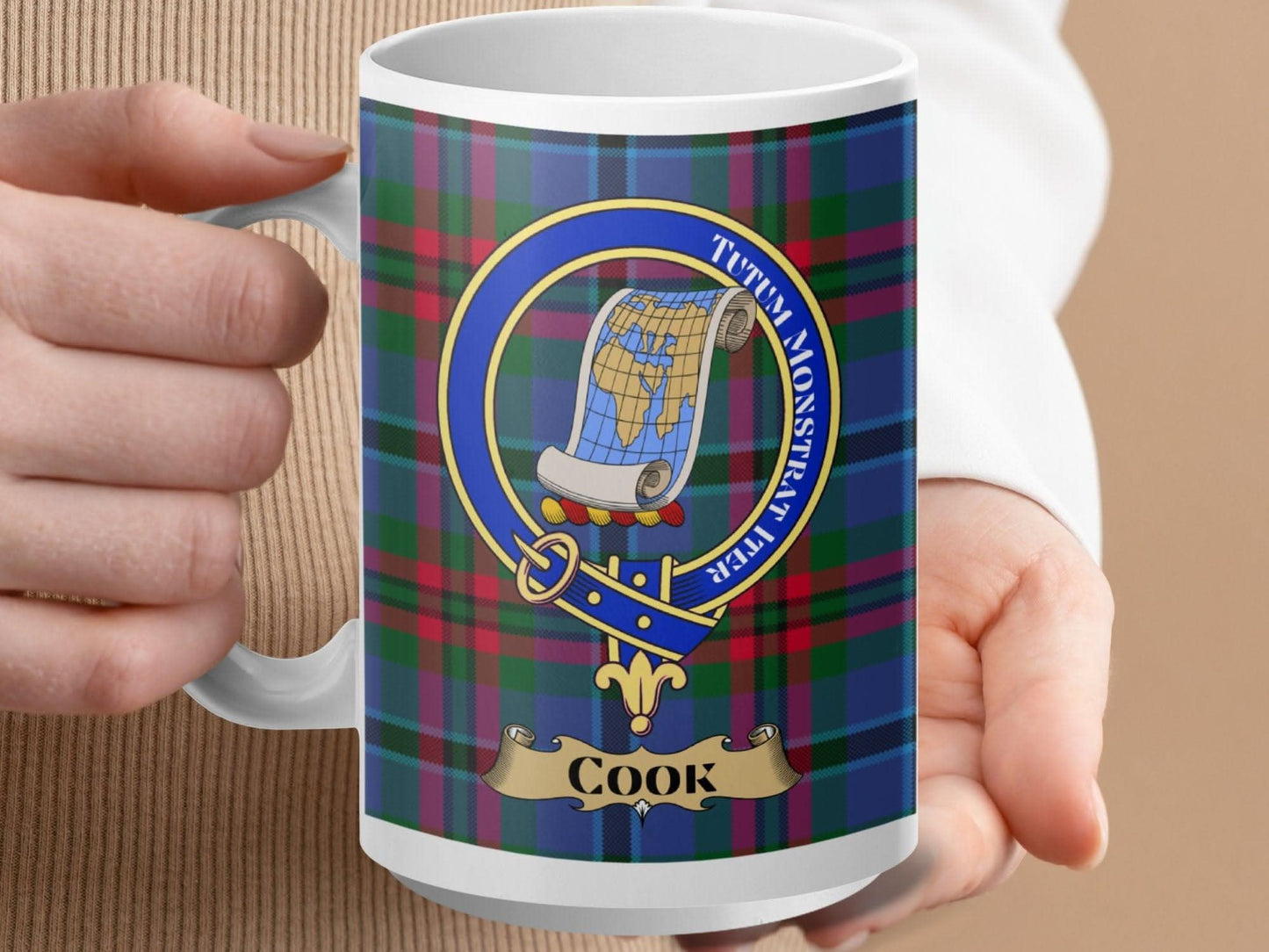 Clan Crest Tartan Mug with Vibrant Cook Design Mug