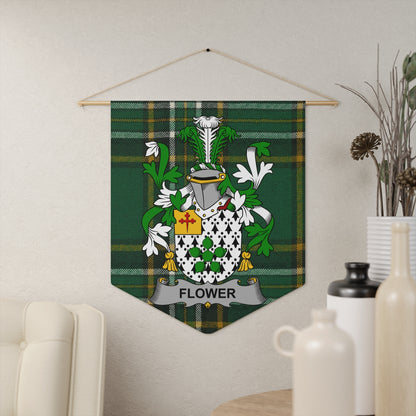 Flower Family Crest Wall Hanging Tapestry Home Decor Product