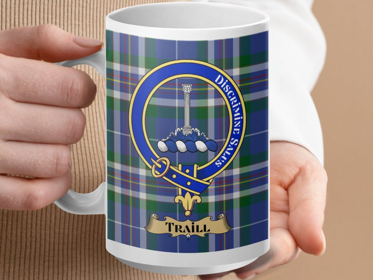 Traill Clan Crest Badge Tartan Mug Drinkware product type