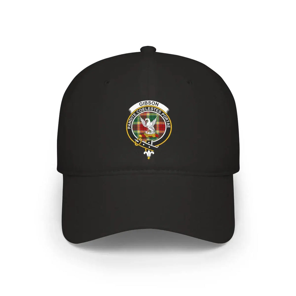 Gibson Family Crest Embroidered Black Hat