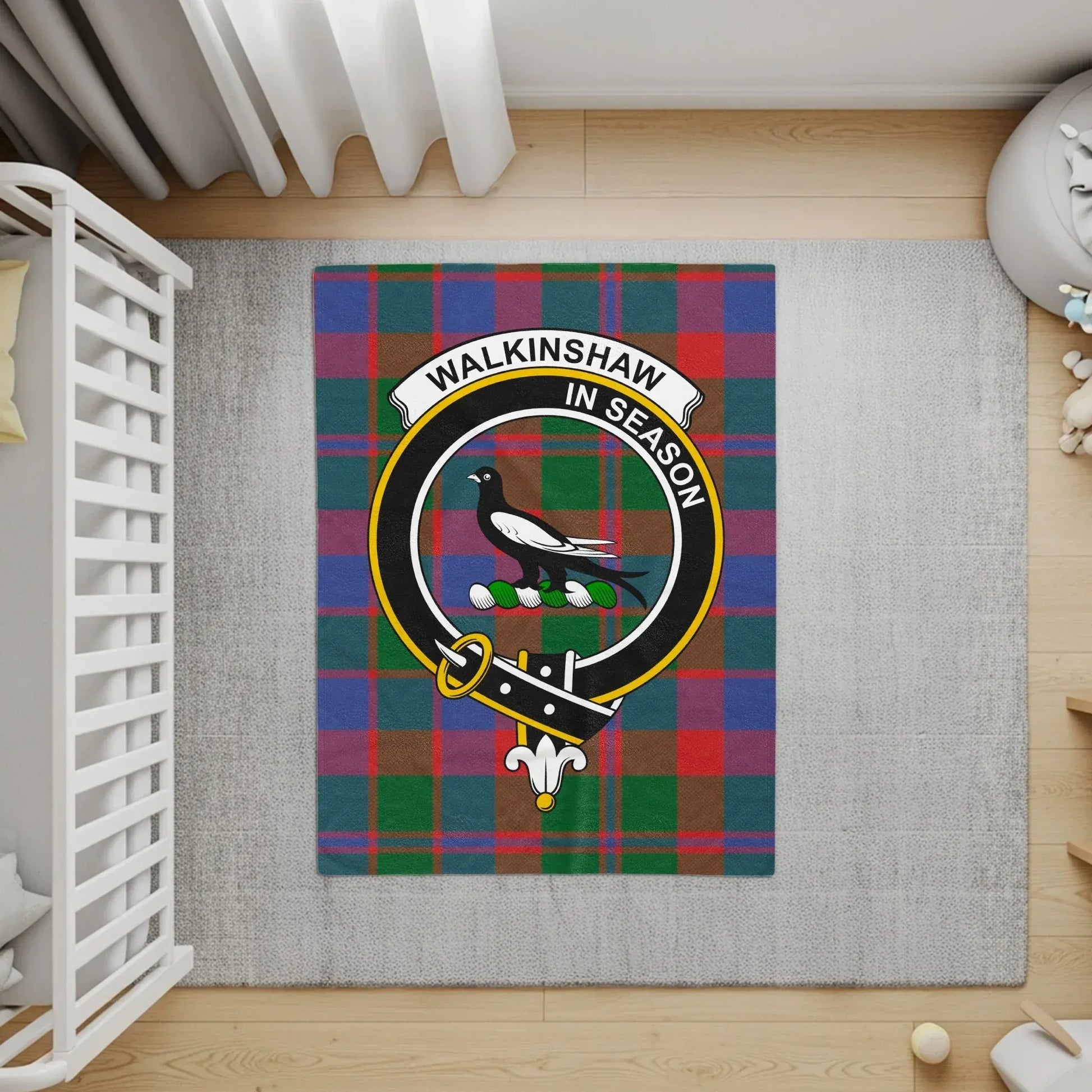 Walkinshaw In Season Plaid Design Baby Rug Product