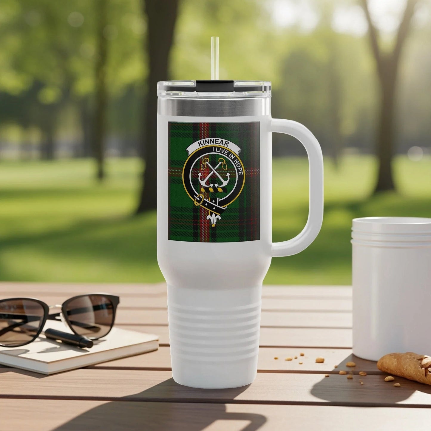 Stylish Tartan Outdoor Travel Tumbler Mug Product
