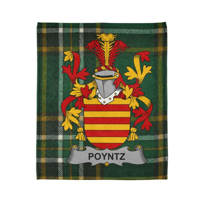 Poyntz Family Crest Tartan Design Blanket product