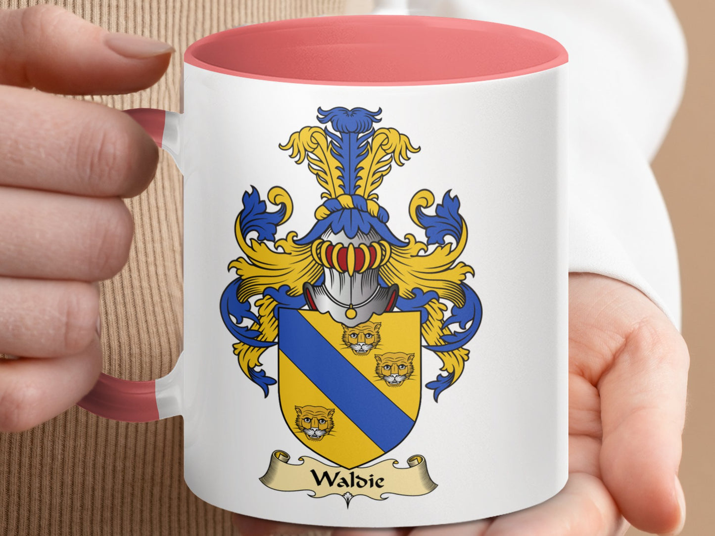 Wabic Scottish Family Crest Coat of Arms Mug - Living Stone Gifts