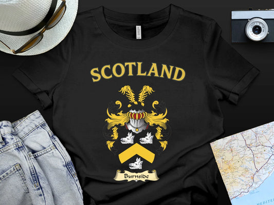Scotland Burnside Crest Graphic Black T-Shirt product