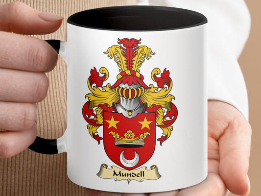 Scottish Clan Surname Coat of Arms Mundell Mug - Living Stone Gifts