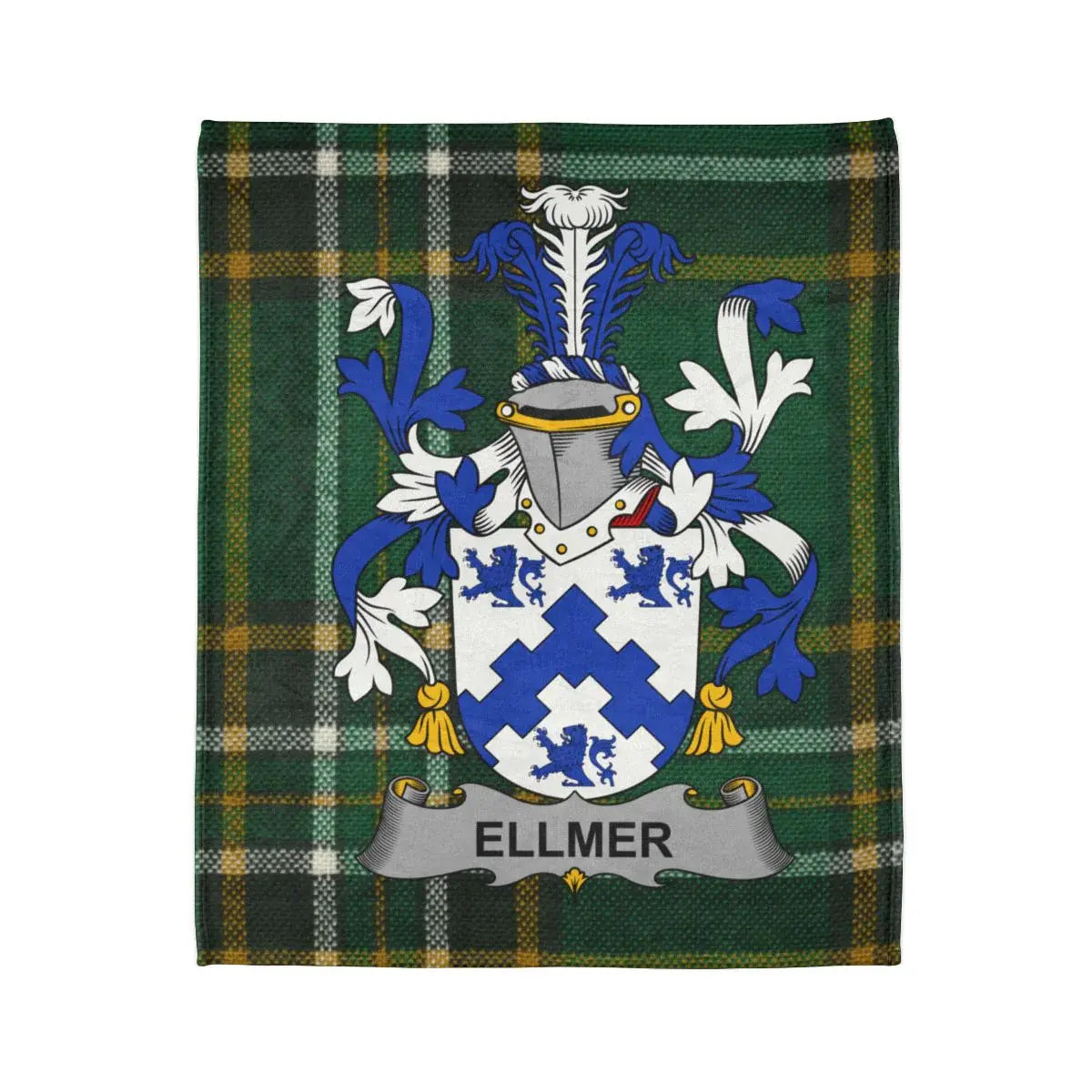Ellmer Family Crest Tartan Plaid Blanket product