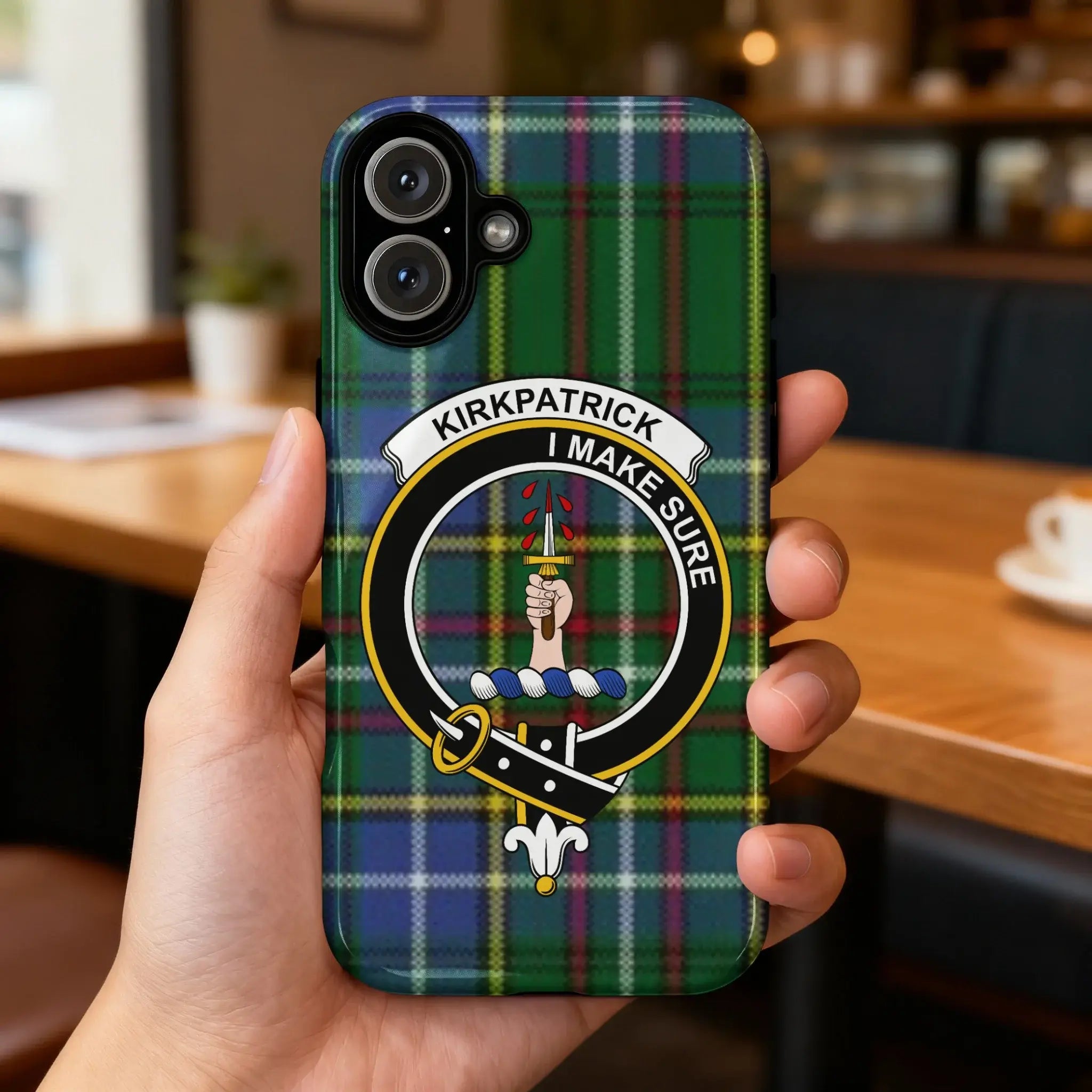 Kirkpatrick I Make Sure Tartan Pattern Phone Case