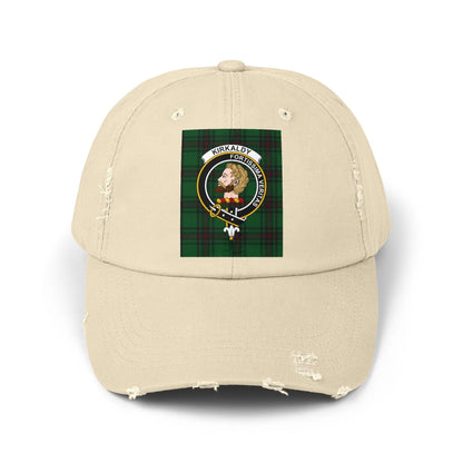 Kirkaldy Clan Crest Scottish Distressed Baseball Cap - Celtic Ancestry Gifts