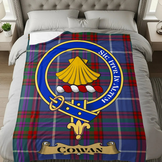Cowan Clan Tartan Blanket Custom Family Heirloom product