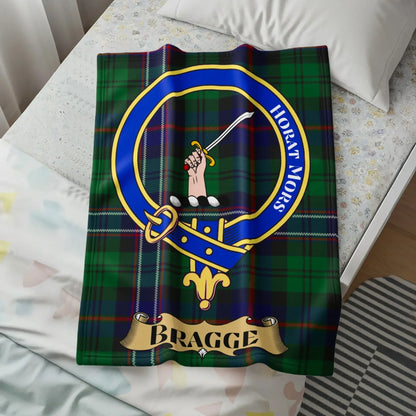 Bragge Family Crest Tartan Blanket product type