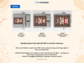 Size guide for MacCormack Scottish family shield woven blanket on a Caledonia tartan background