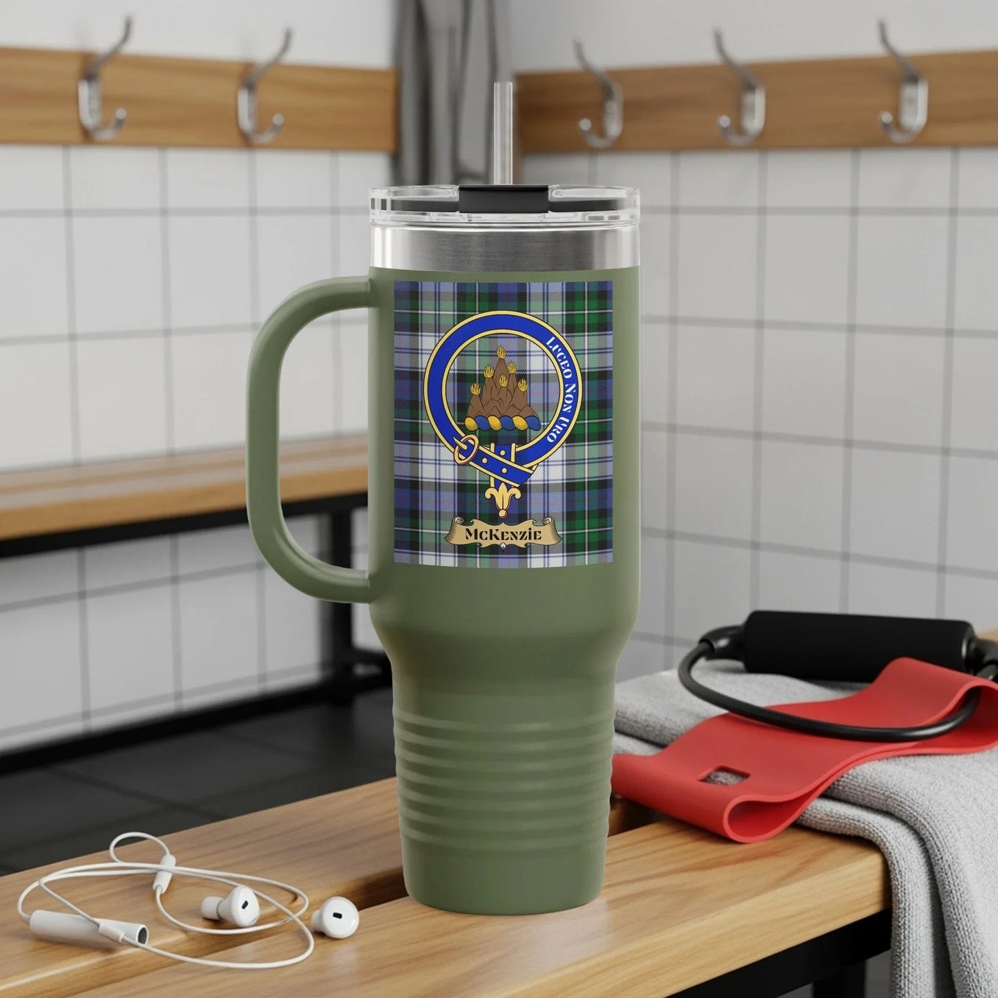 Clan Mackenzie Tartan Design Coffee Mug Travel product type